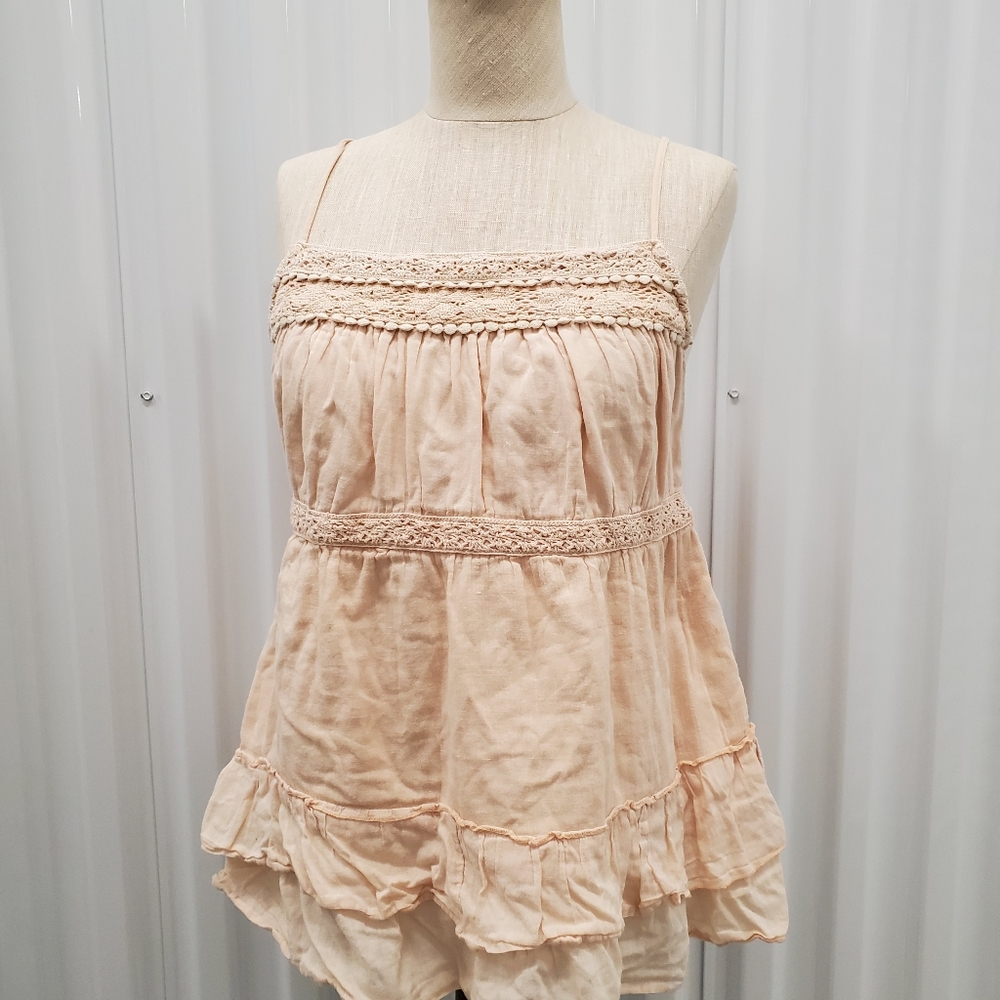 Peach Boho Tank